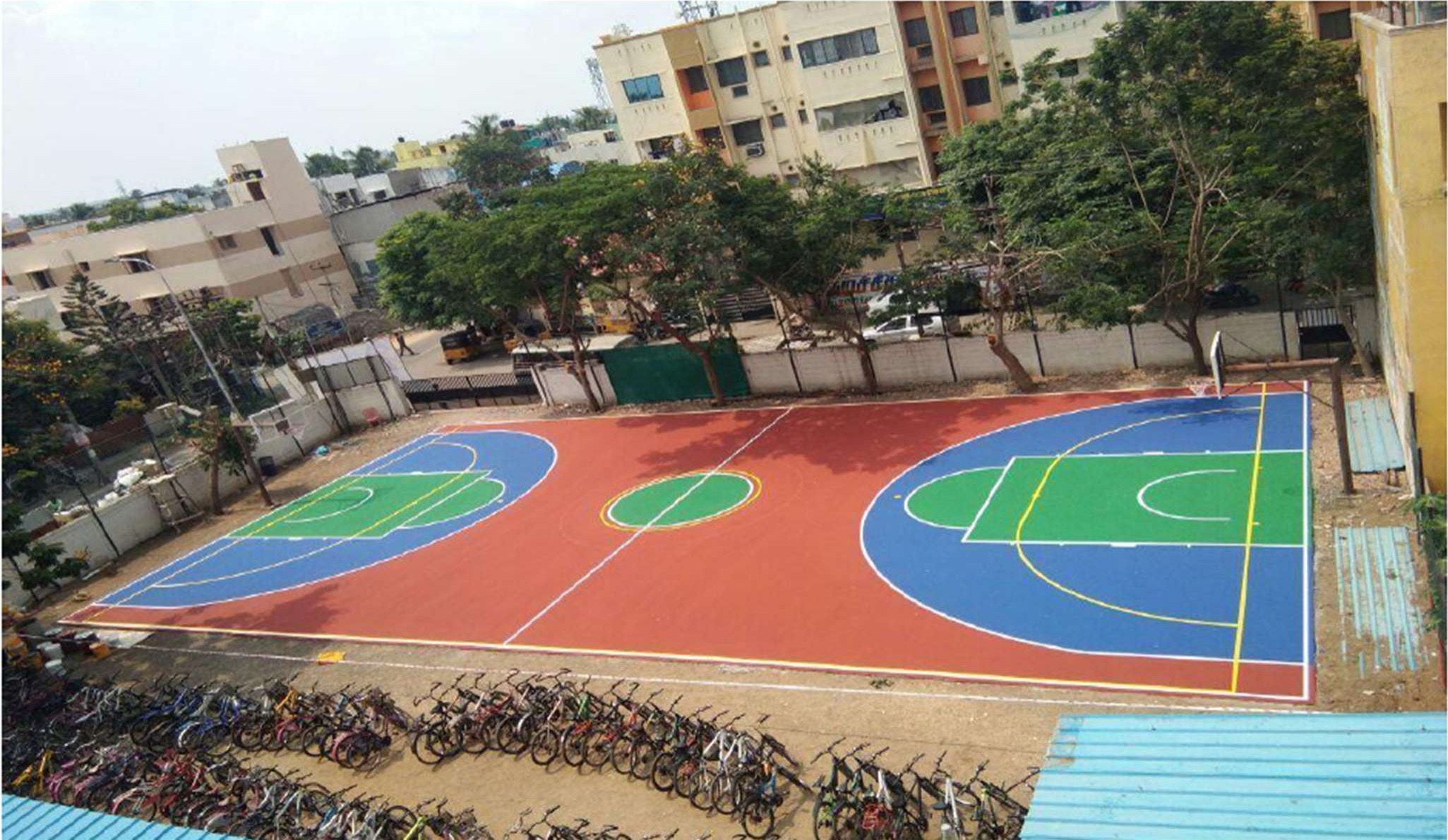 Basketball court - Britto School, Aadhampakkam, Chennai