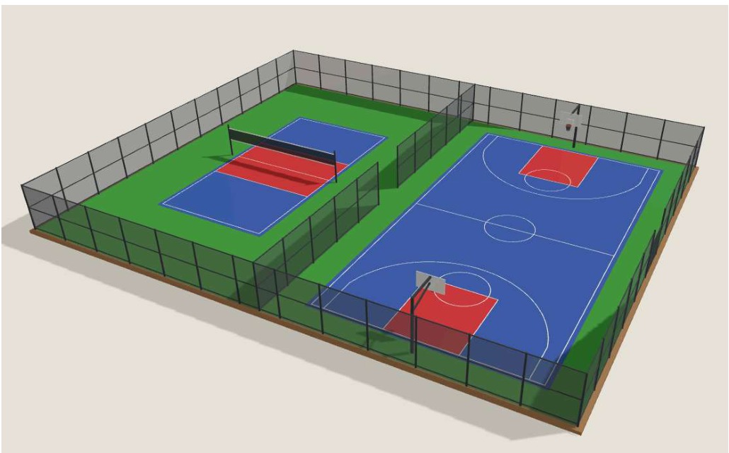 Basketball and volleyball